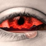 Grief: Eye Welling with Tears - Grieving